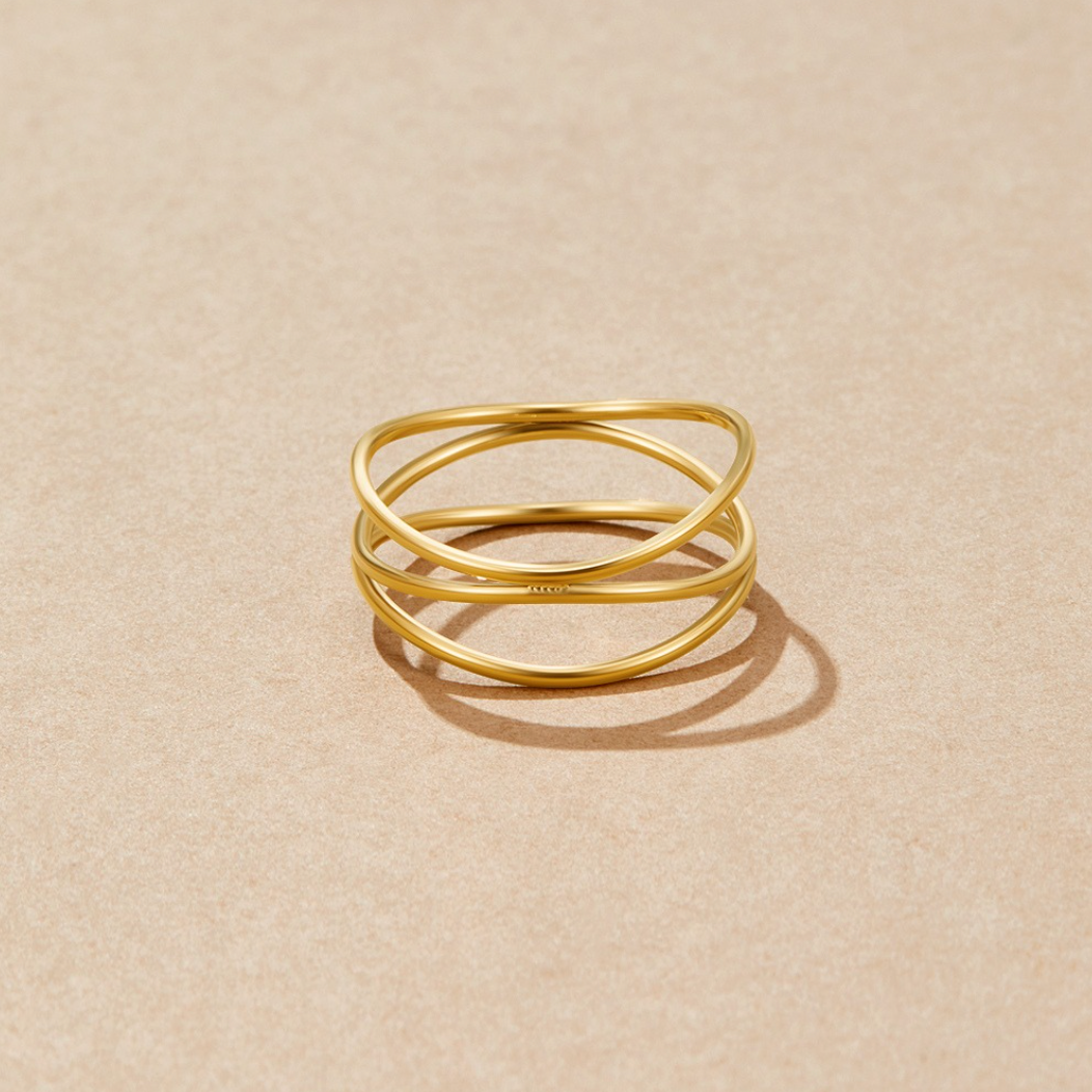 Johanna-Maria - Uendelig sløjfe - Guld 46 Ring