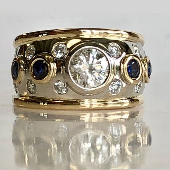 Barbara - Vintage guldindlagt zirkonia-ring